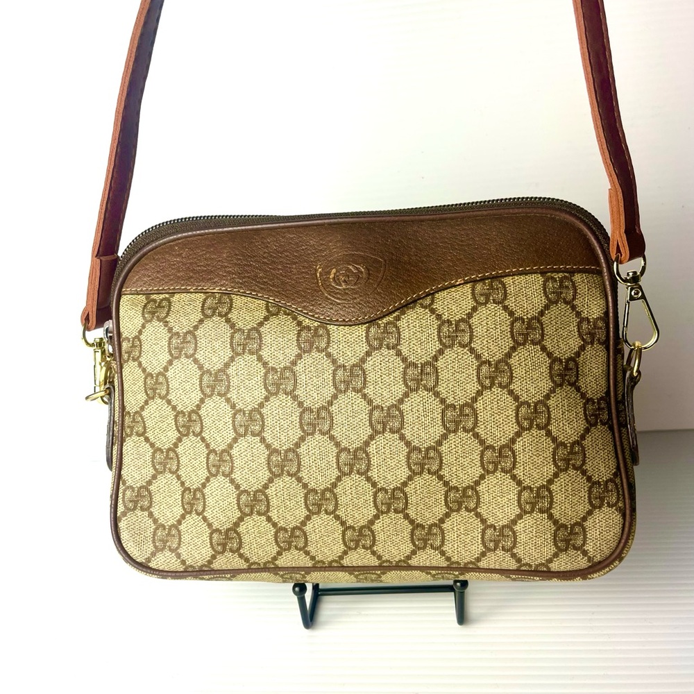 Authentic Gucci Brown and Tan Shoulder Bag